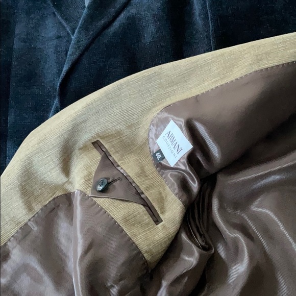 Armani corduroy blazers navy and tan - Picture 2 of 2